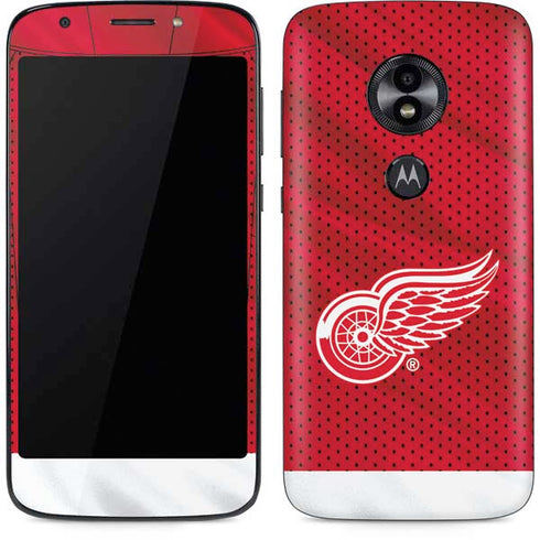 NHL Detroit Red Wings Home Jersey Moto E5 Play Skin